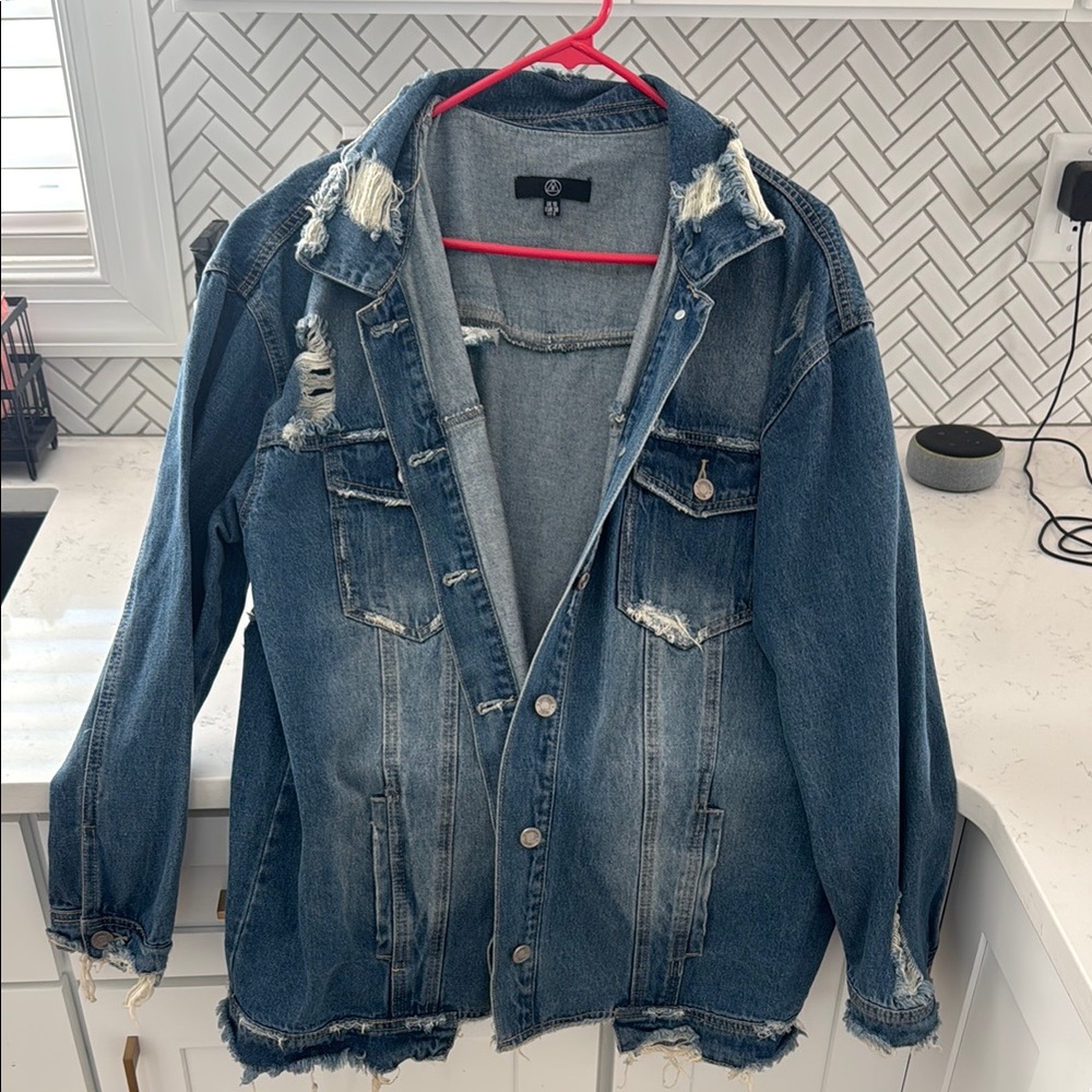 Distressed Denim Jacket